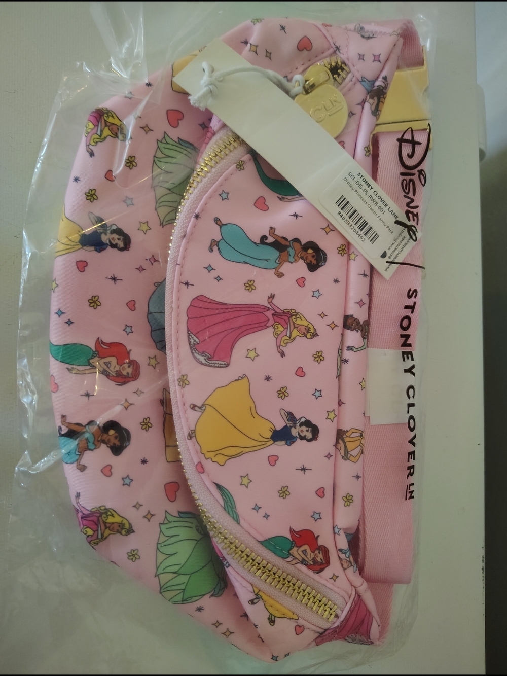 Disney x Stoney Clover Co. Pink Princess Print Fanny Pack Classic Size - Picture 2 of 4